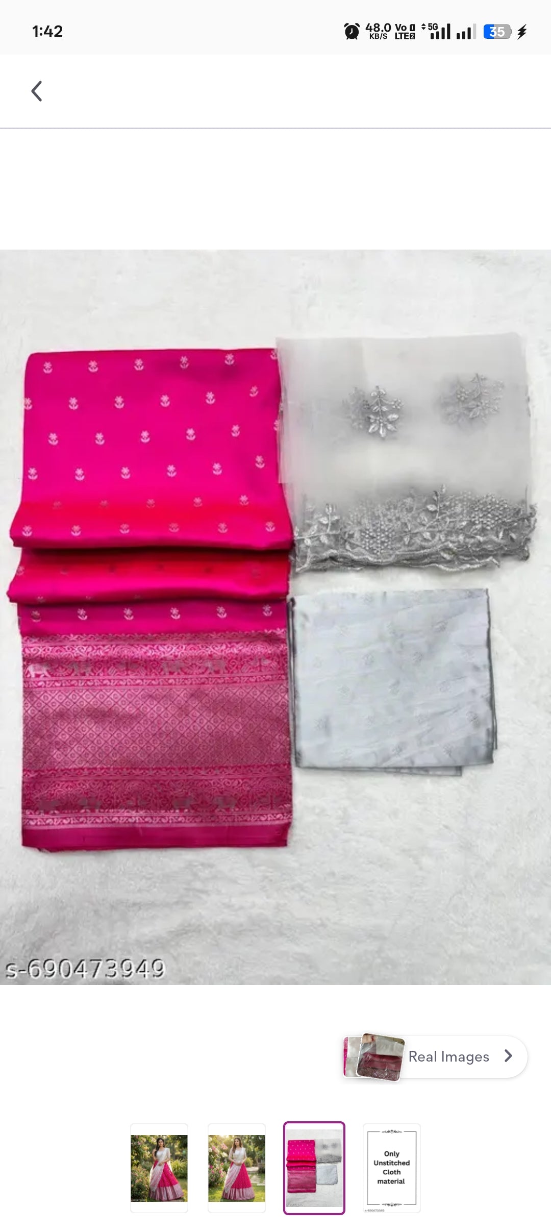Kanjiveram Silk Zari Lehanga With Blouse Along With Embroideried Net Duppta