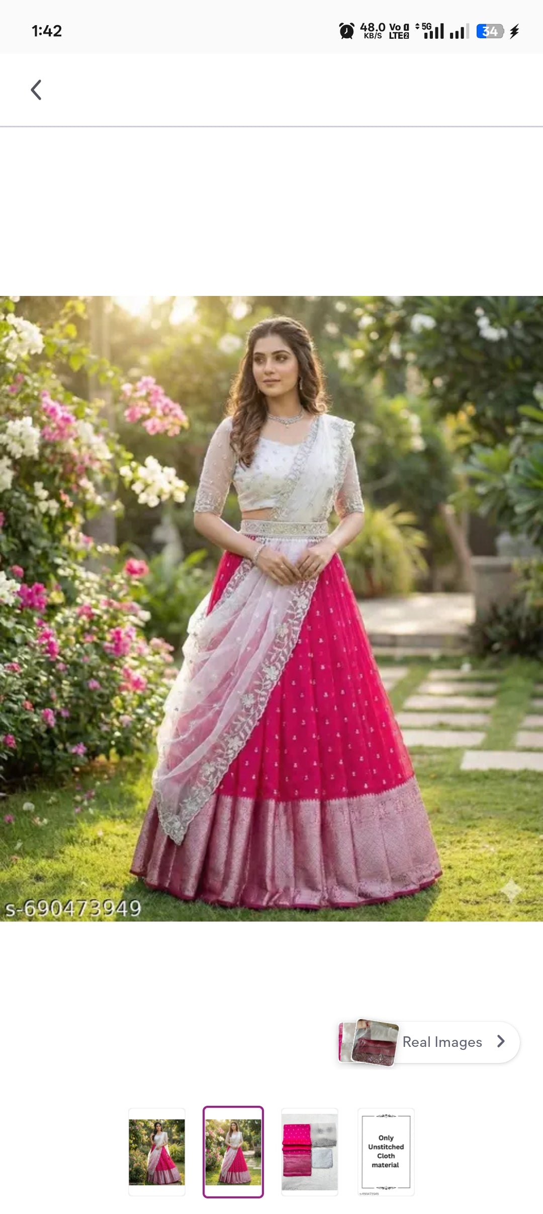 Kanjiveram Silk Zari Lehanga With Blouse Along With Embroideried Net Duppta
